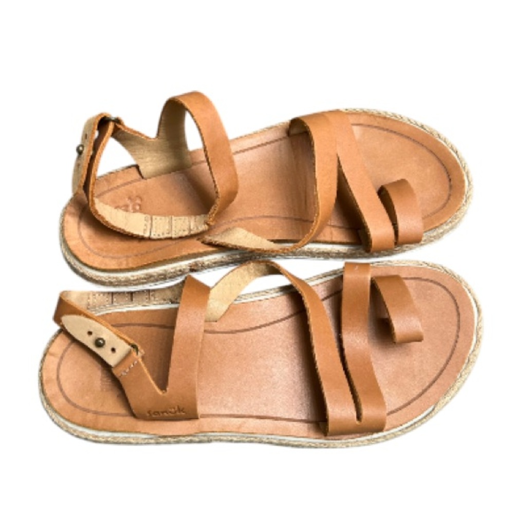 Women’s Sanuk Vazon Sustainasole strappy tan sandals size 6 - Picture 2 of 5
